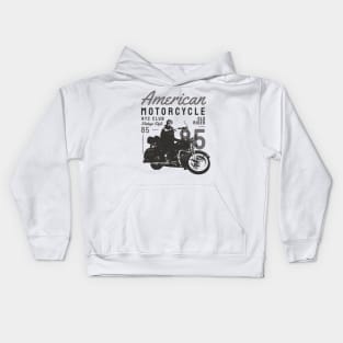 NYC Club Vintage Motorcycle Tee | Urban Biker Kids Hoodie